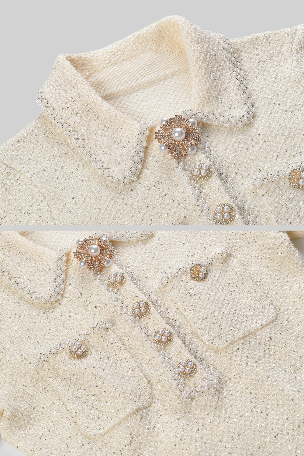 Giulia Strickkleid – Elfenbein