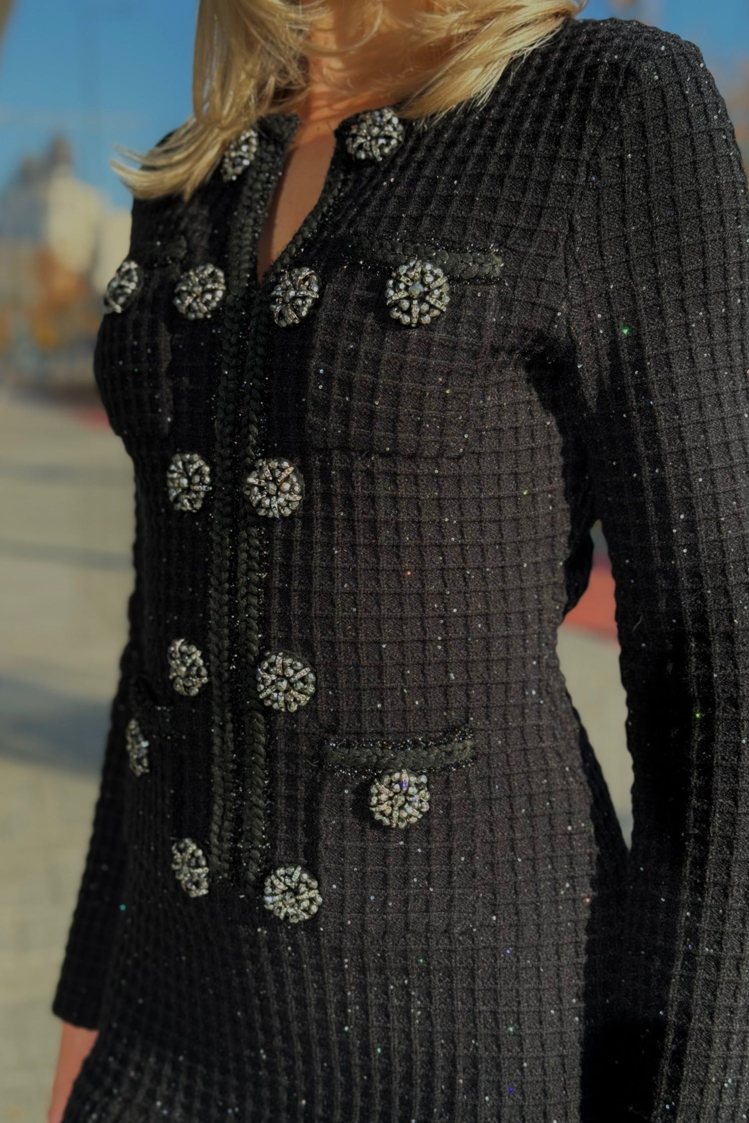 Siena Knit Dress – Schwarz