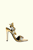 Strass High Heels - Gold