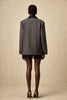 Dianthe grauer Blazer mit Spitze-Details