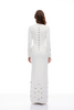 Yasmine Hochgeschlossenes Maxikleid mit Nieten