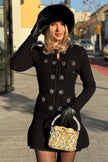 Siena Knit Dress – Schwarz