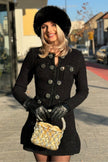 Siena Knit Dress – Schwarz