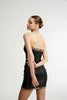 Eulalia - schwarze verzierten Mini-Kleid