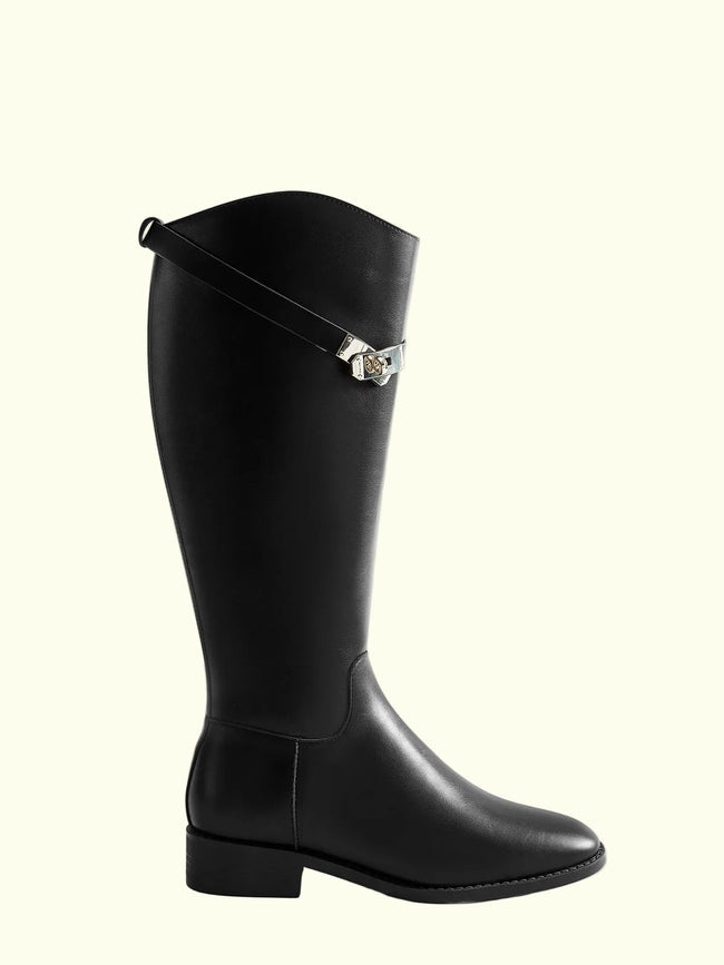 Kimmy-Gürtelkniehohe Ritterstiefel