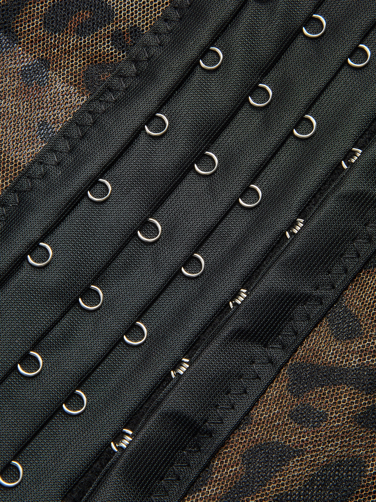 Leopardenmuster- Korsett