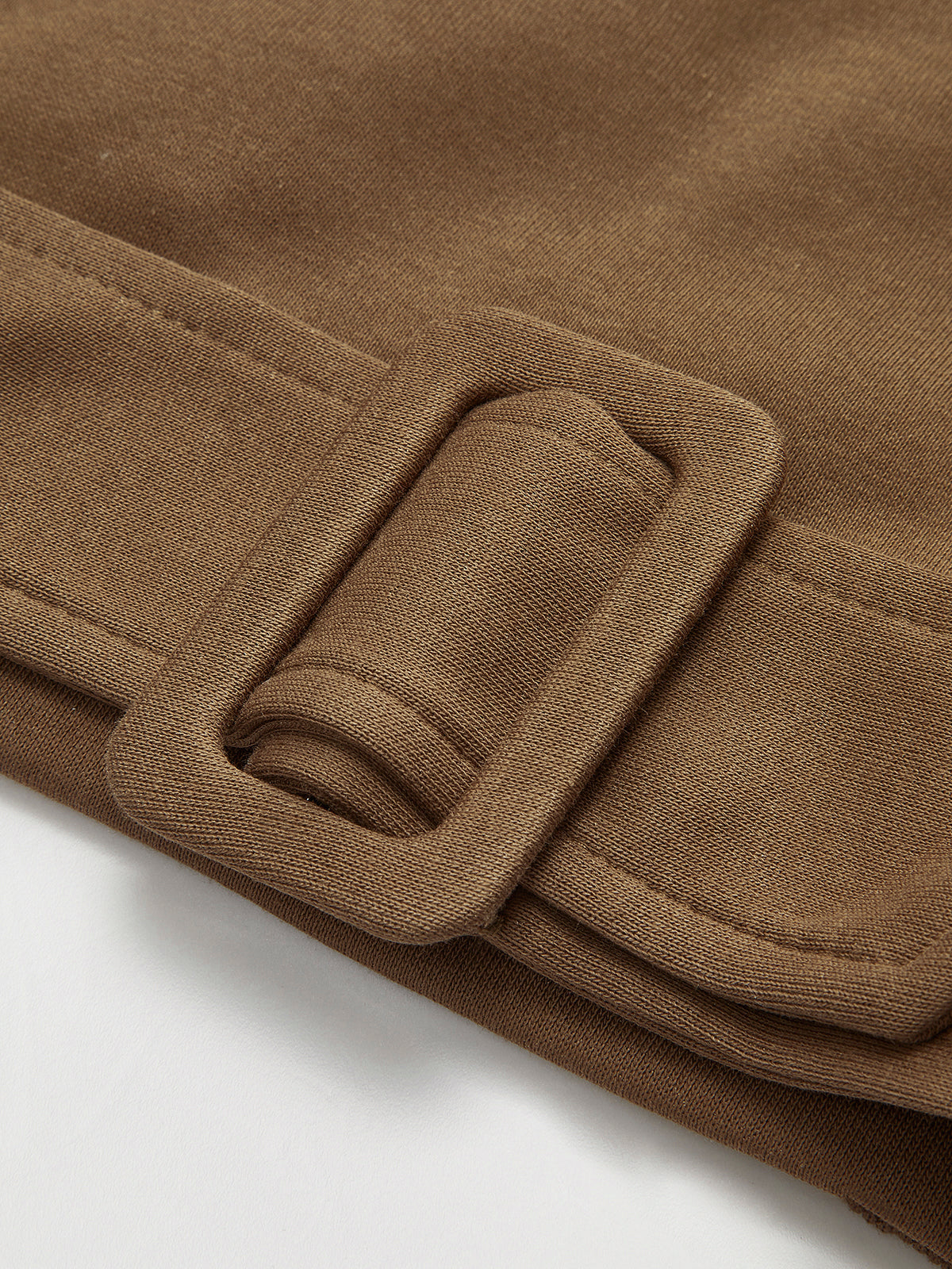 Gürtel-Sweatshirt mit Kurzarm