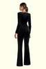 Kendall - Schwarzer Samt-Overall