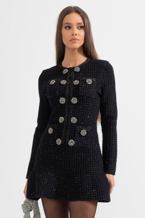 Siena Knit Dress – Schwarz