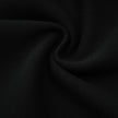 Fabienne -schwarzes, mit Kristallen verziertes, gerafftes Strick-Minikleid