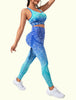 Sandra - Stilvolle und Bequeme Blaue Leggingset mit Hoher Taille