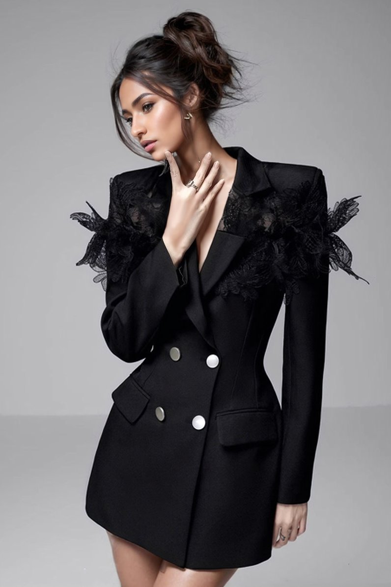 Jane-Mini-Blazerkleid aus Spitze