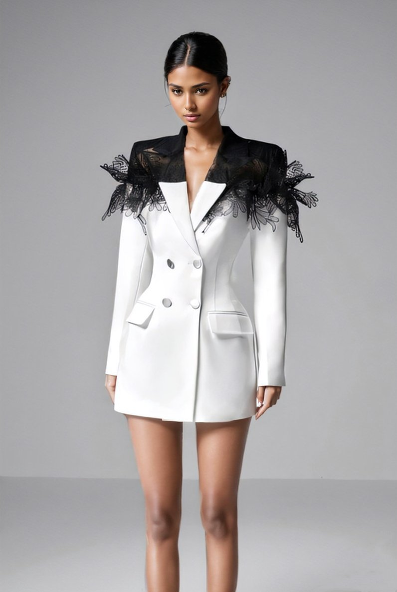 Jane-Mini-Blazerkleid aus Spitze