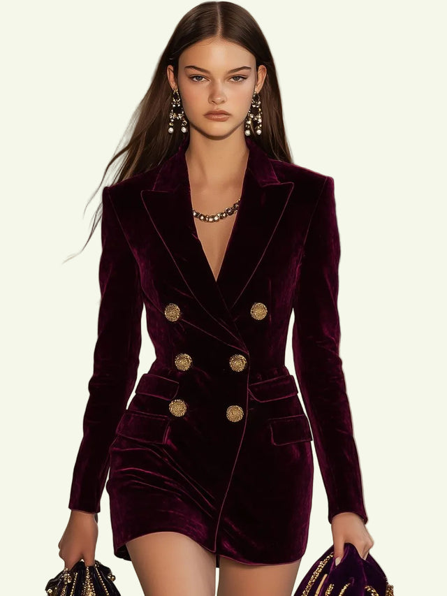 Kyara - Mini-Kleid aus Samt